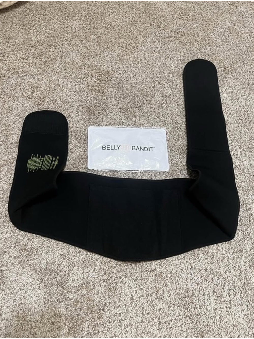 Belly Bandit Black Postpartum Support Wrap with Ice/Hot Pack
